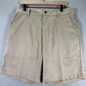 Adidas Climalite Chino Shorts Mens 32 Khaki Golf Active Lightweight Sportswear‎